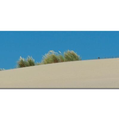 Murale: paesaggio di dune 3 - panorama 3:1 - molte dimensioni e materiali - esclusivo motivo artistico fotografico come immagine su tela o immagine su vetro acrilico per la decorazione murale