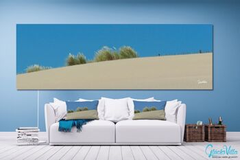 Ensemble de coussins photo décoratifs (2 pièces), motif : paysage de dunes 3 - taille : 80 x 40 cm - housse de coussin premium, coussin décoratif, coussin décoratif, coussin photo, housse de coussin 2