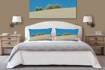 Ensemble de coussins photo décoratifs (2 pièces), motif : paysage de dunes 3 - taille : 80 x 40 cm - housse de coussin premium, coussin décoratif, coussin décoratif, coussin photo, housse de coussin 3