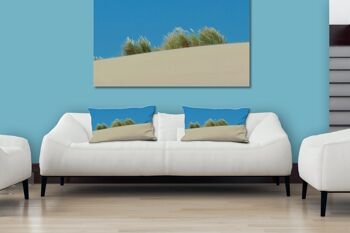 Ensemble de coussins photo décoratifs (2 pièces), motif : paysage de dunes 3 - taille : 80 x 40 cm - housse de coussin premium, coussin décoratif, coussin décoratif, coussin photo, housse de coussin 4