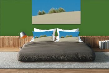 Ensemble de coussins photo décoratifs (2 pièces), motif : paysage de dunes 3 - taille : 80 x 40 cm - housse de coussin premium, coussin décoratif, coussin décoratif, coussin photo, housse de coussin 5