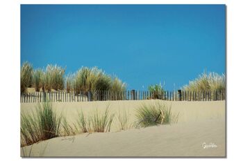 Papier peint : paysage de dunes 4 - format paysage 4:3 - nombreuses tailles et matériaux - motif d'art photo exclusif comme image sur toile ou image sur verre acrylique pour la décoration murale 1