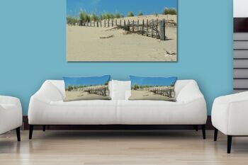 Ensemble de coussins photo décoratifs (2 pièces), motif : paysage de dunes 5 - taille : 80 x 40 cm - housse de coussin premium, coussin décoratif, coussin décoratif, coussin photo, housse de coussin 3