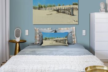 Ensemble de coussins photo décoratifs (2 pièces), motif : paysage de dunes 5 - taille : 80 x 40 cm - housse de coussin premium, coussin décoratif, coussin décoratif, coussin photo, housse de coussin 5