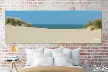Papier peint : paysage de dunes 6 - panorama sur 3:1 - nombreuses tailles et matériaux - motif d'art photographique exclusif sous forme de toile ou d'image en verre acrylique pour la décoration murale 3