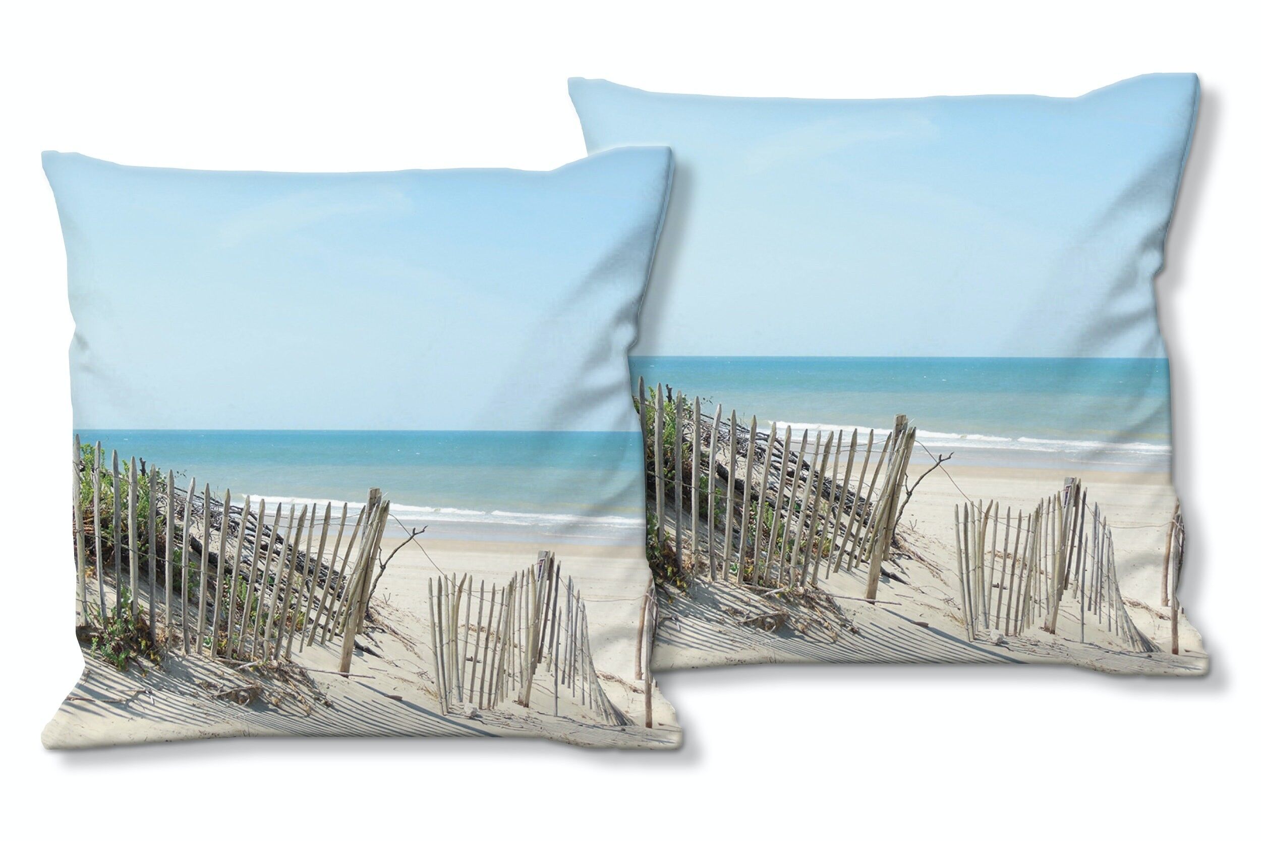 Juego de cojines decorativos con foto (2 piezas), motivo: paisaje de dunas 7 - tamaño: 40 x 40 cm - funda de cojín premium, cojín decorativo, cojín decorativo, cojín fotográfico, funda de cojín