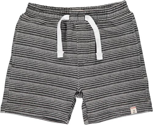 BLUEPETER sweat shorts Black/white stripe 16y