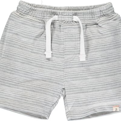 BLUEPETER sweat shorts Grey/white stripe