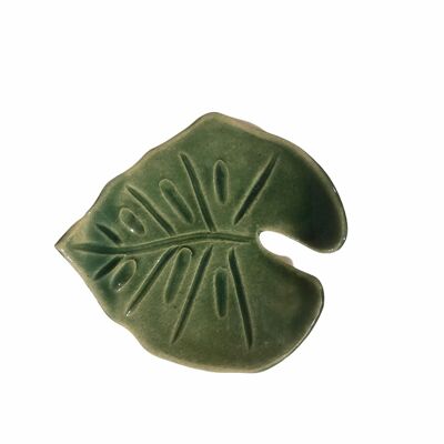 Feuille de céramique - Délicieux monstre petit (vert)