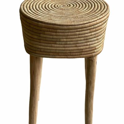 Malawi Side Table/stool - Handmade Round