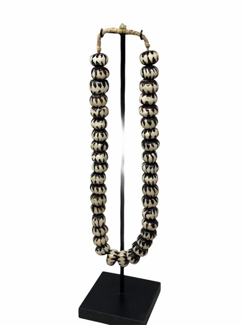 Kenya Beads - Black & White