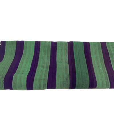 Tela Ashoke (Aso Oke) Verde y violeta (106.3)
