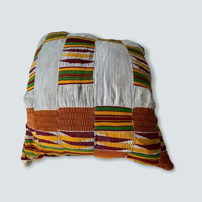 Coussin tissu Kente - Ghana 50x50