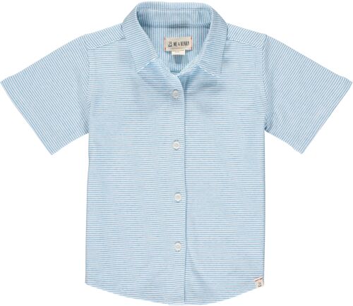 TILLER jersey shirt Blue/white micro stripe teens 	16y