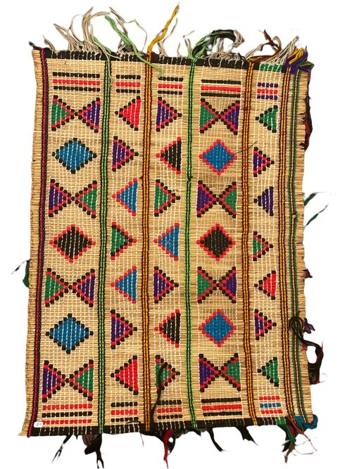 Tuareg reed and textile mat - (40.2)