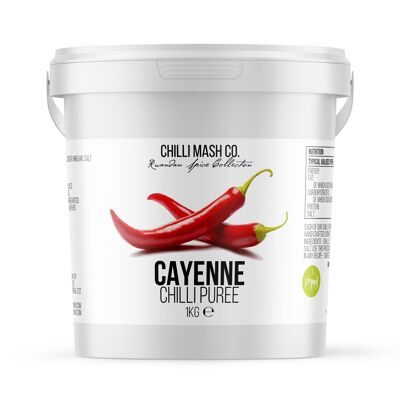 Puré de Chile Cayena | 1 kg | Compañía de puré de chile