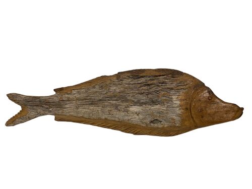 Driftwood Hand Carved Fish - (1303)
