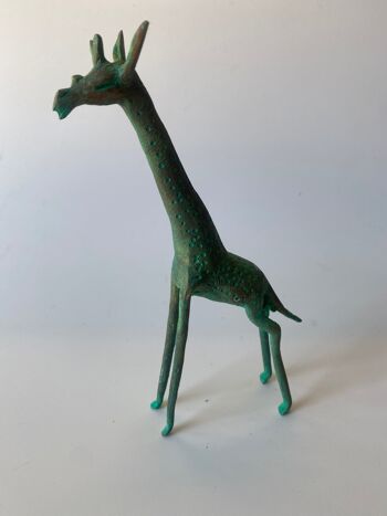 Animaux touaregs en laiton - Girafe (04) 1