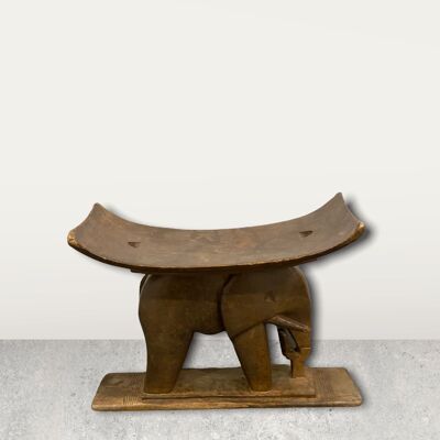 Taburete Ashanti - Elefante mediano (09)