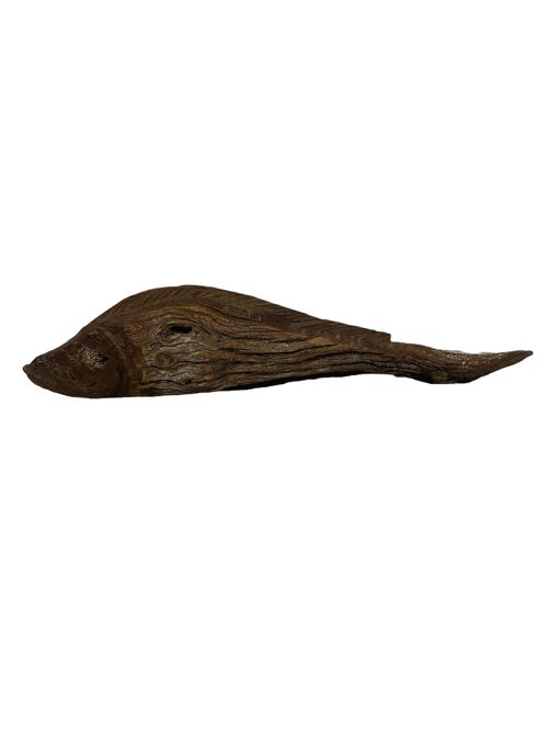 Driftwood Hand Carved Fish - (13.8) Large