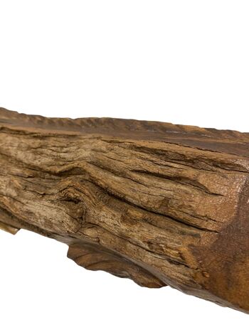 Poisson sculpté à la main en bois flotté - (1302) 4