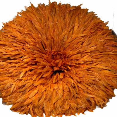 Sombrero Juju - Plumas naranjas - 70cm