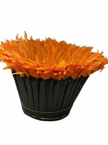 Juju Hat - Plumes Orange - 70cm 2