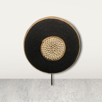 Bouclier Cameroun Rond - Noir