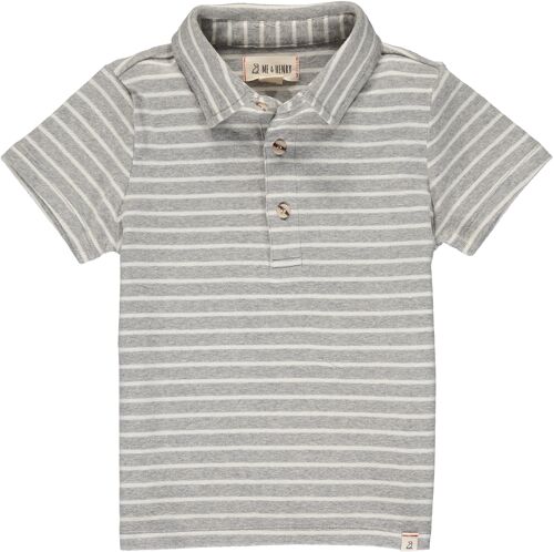 FLAGSTAFF polo Grey/white stripe adult