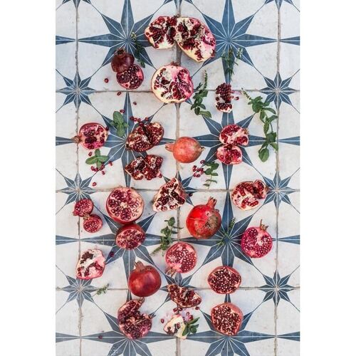 Tablecloth - Pomegranite & Mint