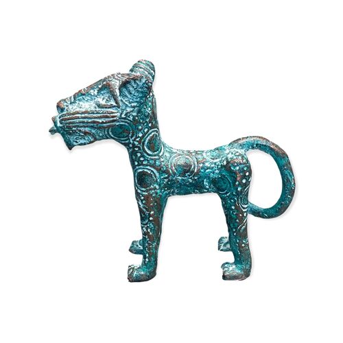 Benin Leopard sculpture - Bronze (56.09)