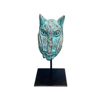 Escultura Leopardo de Benin - Bronce (7.02)