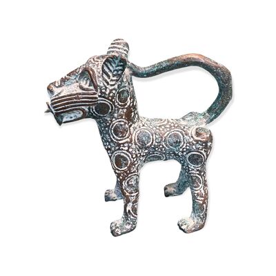Benin Leopard sculpture - Bronze (56.10)