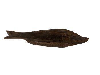 Poisson sculpté à la main en bois flotté - (13.2) Grand 1