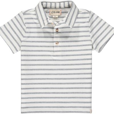 FLAGSTAFF polo White/grey stripe