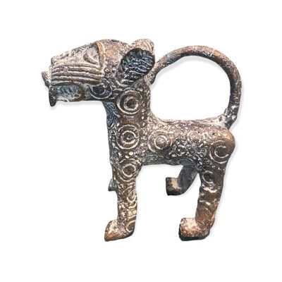 Benin Scultura Leopardo - Bronzo (56.05)