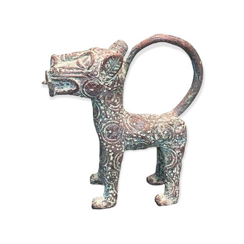 Benin Leopard sculpture - Bronze (56.07)