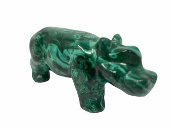 Sculpture sur pierre précieuse malachite (03) 2