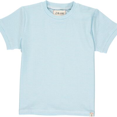 CAMBER tee Blue micro stripe