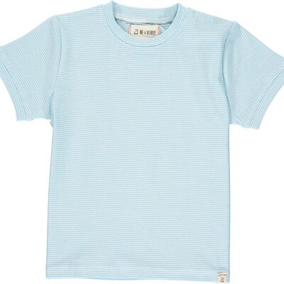 T-shirt CAMBER Blu micro righe kids