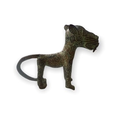 Benin Leopard Skulptur - Bronze