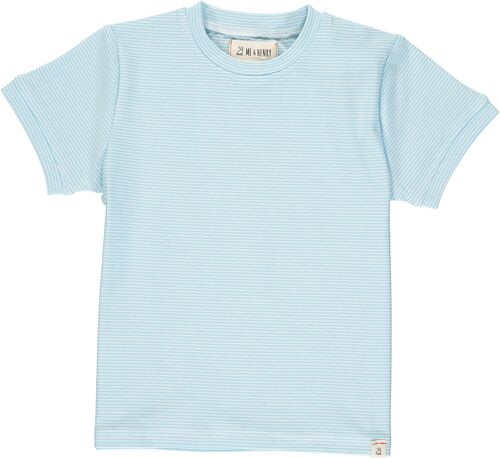 CAMBER tee Blue micro stripe teens