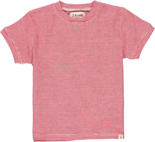 CAMBER tee Red micro stripe