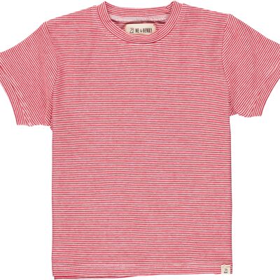 CAMBER tee Red micro stripe