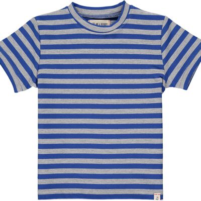 CAMBER Tee Royal/Grau gestreift 0-3m