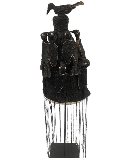 Yoruba Royal Crown - (23.2) Black