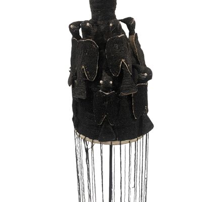 Yoruba Royal Crown - (23.2) Black