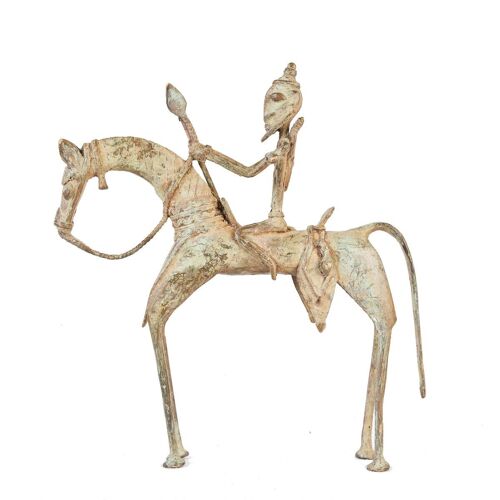 Benin Bronze Sao Horseman TR63