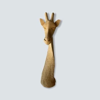 Swazi Giraffenkopfskulpturen - Holz - S