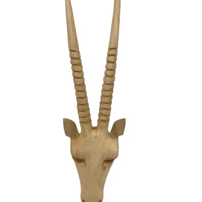 Tête de Buck Swazi sculptée à la main - (43) Large